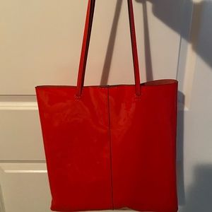 Banana Republic - Patent Leather Red Effortless Tote